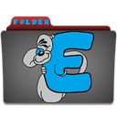 folder icon diddl leter E